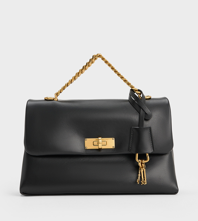 KERRY Twist Lock Crossbody Bag