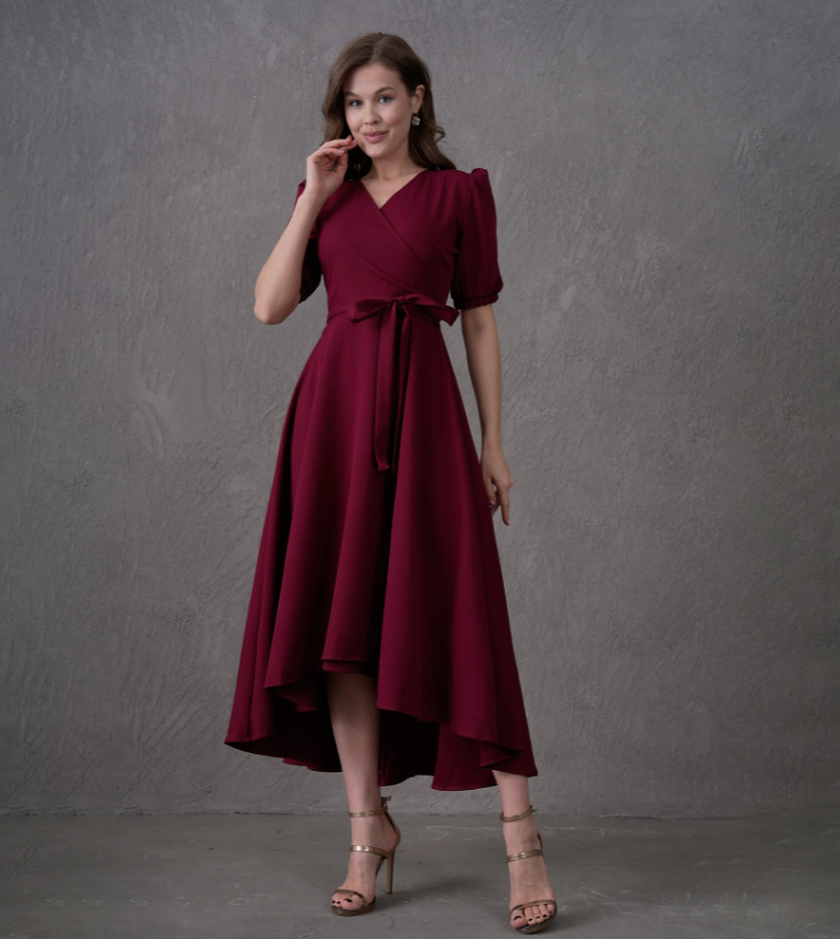 لوف بوكس  فساتين ميدي  - بورغندي Midi Dresses