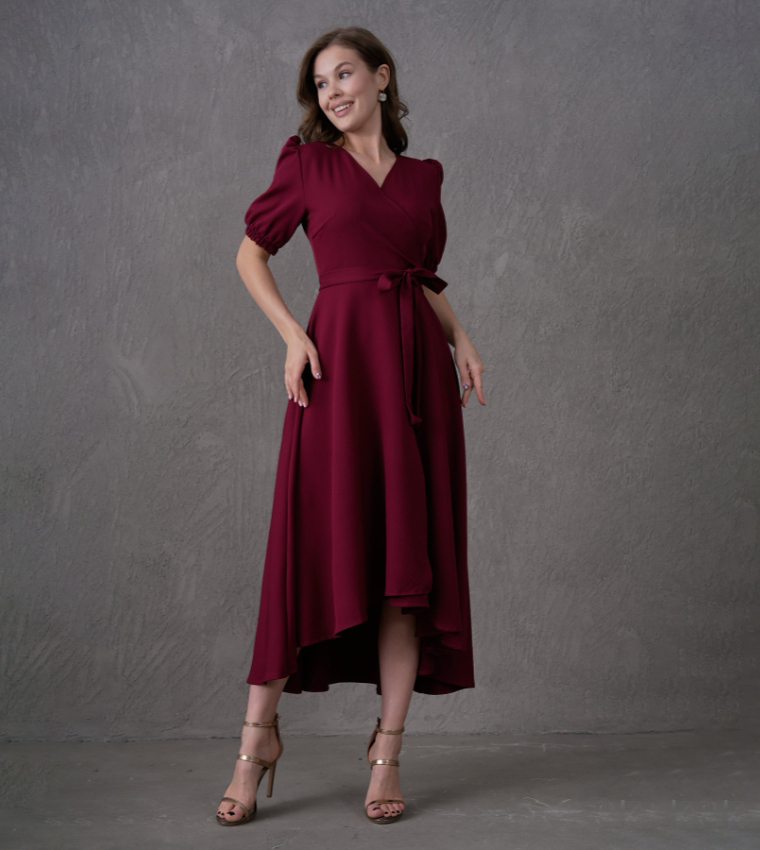 لوف بوكس  فساتين ميدي  - بورغندي Midi Dresses