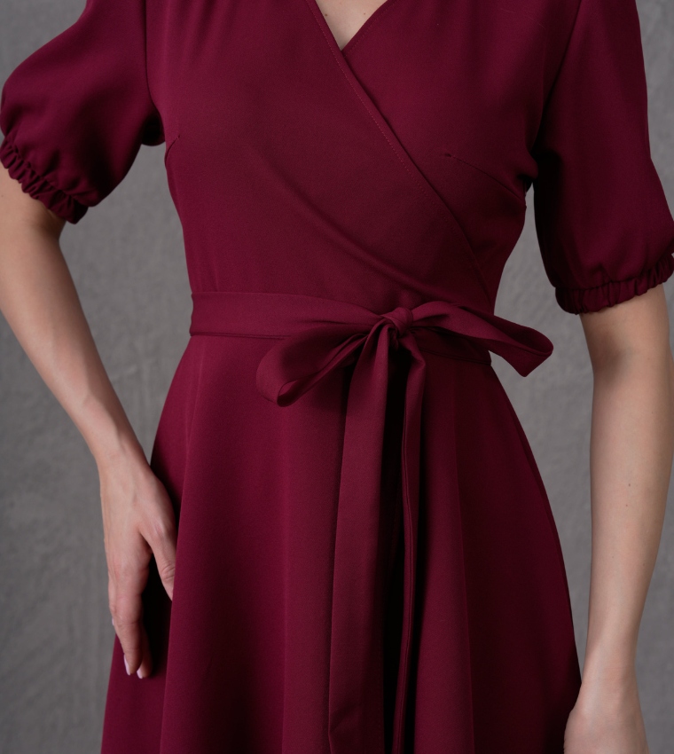 لوف بوكس  فساتين ميدي  - بورغندي Midi Dresses