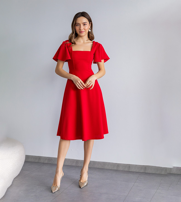 Lovebox  Midi Dresses - Red Midi Dresses