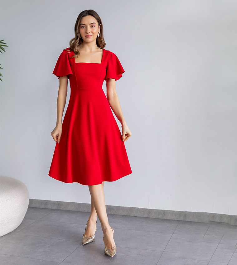 Lovebox  Midi Dresses - Red Midi Dresses