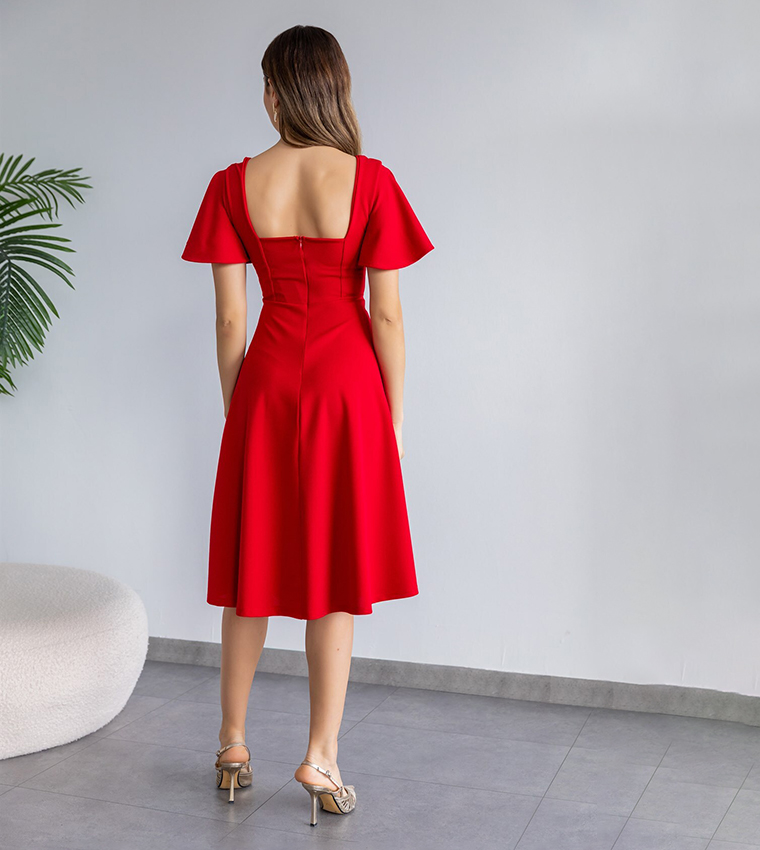 Lovebox  Midi Dresses - Red Midi Dresses