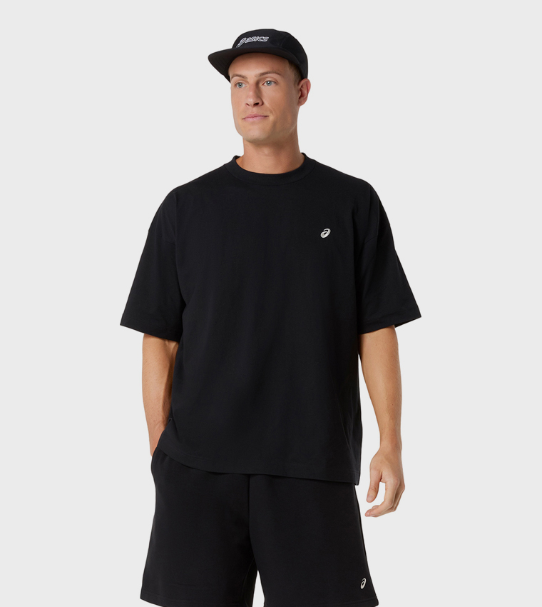 اسيكس  تيشيرتات وفانيلات  - أسود T-Shirts & Vests