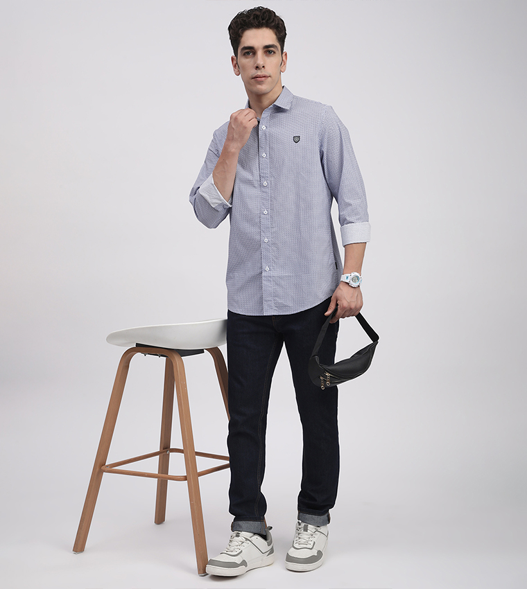 Patterned Long Sleeves Shirt