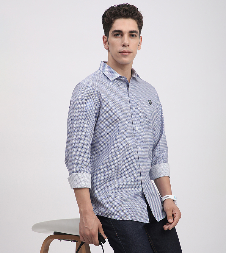 Patterned Long Sleeves Shirt