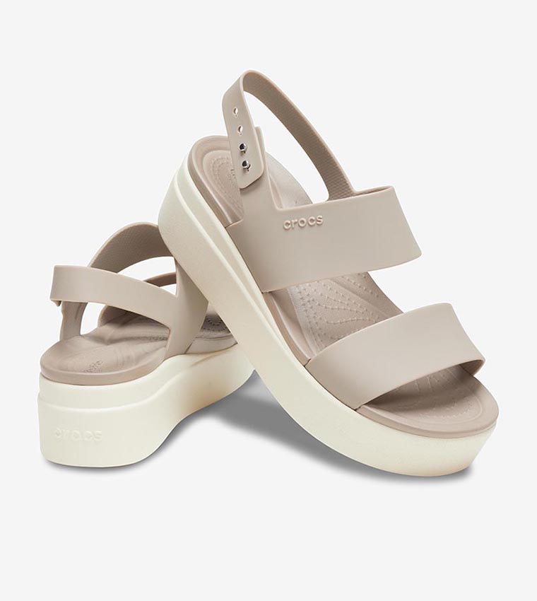 Crocs  Wedges - Light Brown Wedges