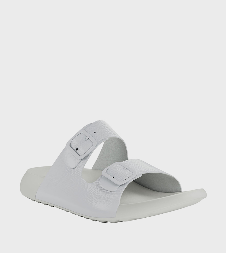 COZMO Textured Buckle Detail Sandals