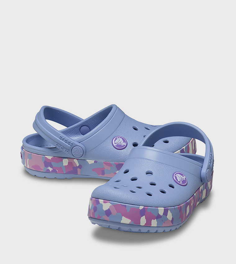 Toddlers' Crocband Glow Confetti Band Clog