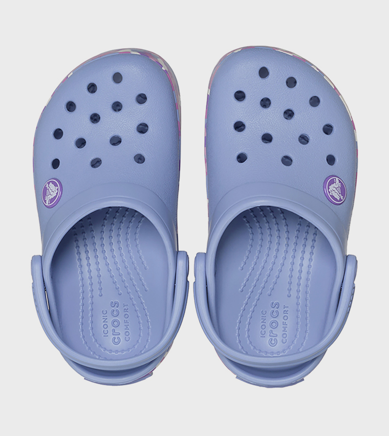 Toddlers' Crocband Glow Confetti Band Clog