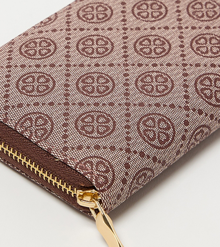 محفظة متوسطة بنقشة