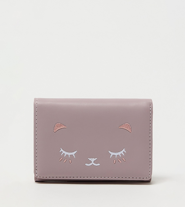 Patterned Flap Wallet