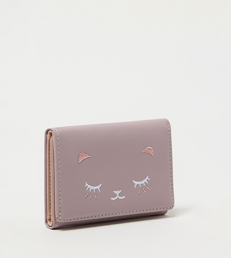 Patterned Flap Wallet