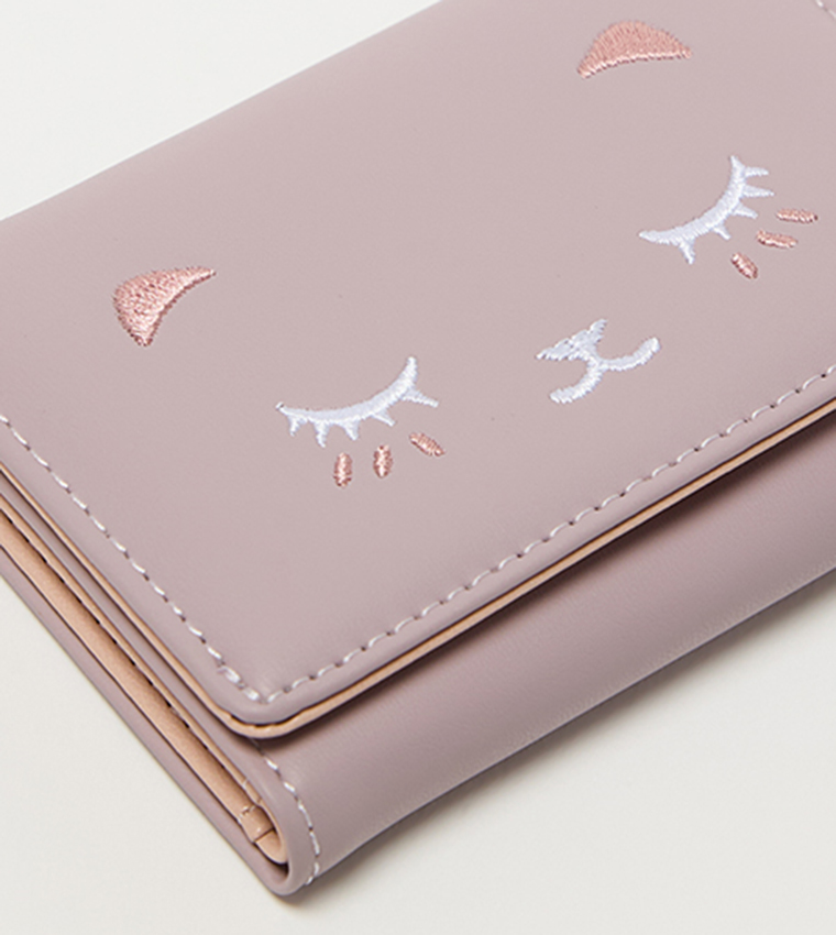 Patterned Flap Wallet