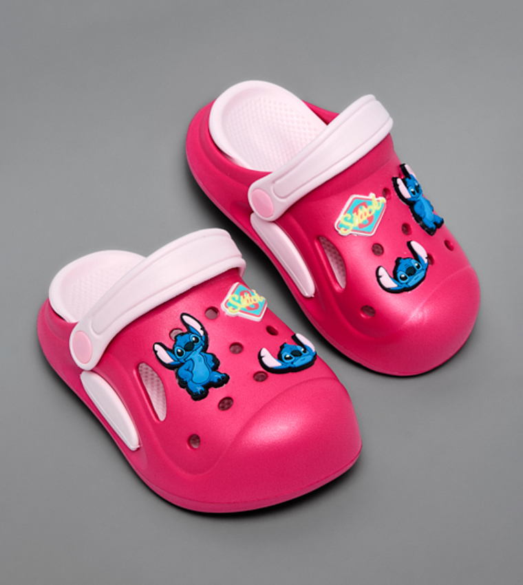 Stitch Charm Slingback Clogs