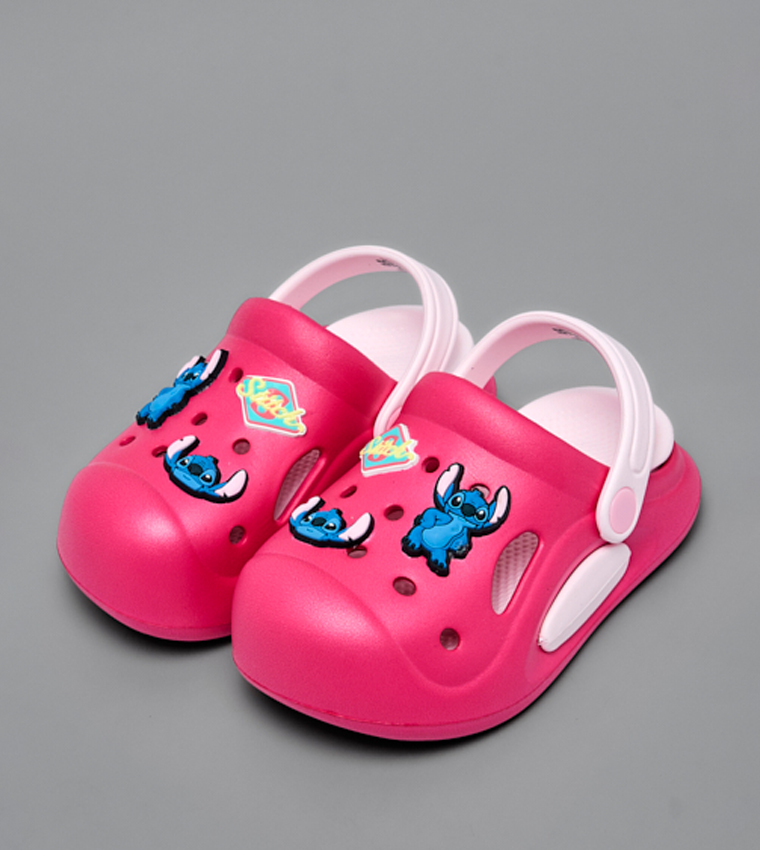 Stitch Charm Slingback Clogs