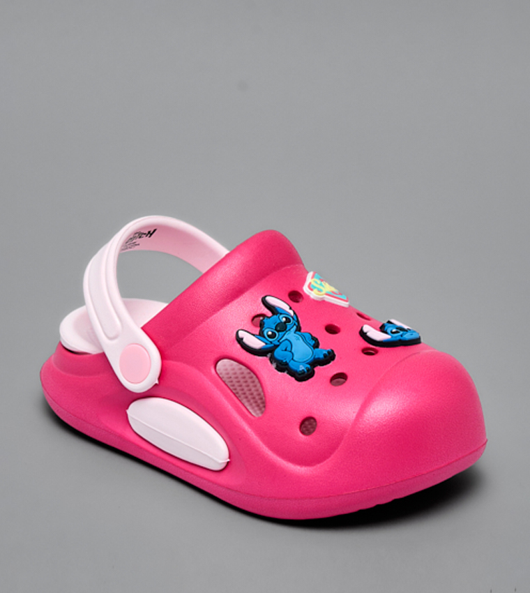 Stitch Charm Slingback Clogs