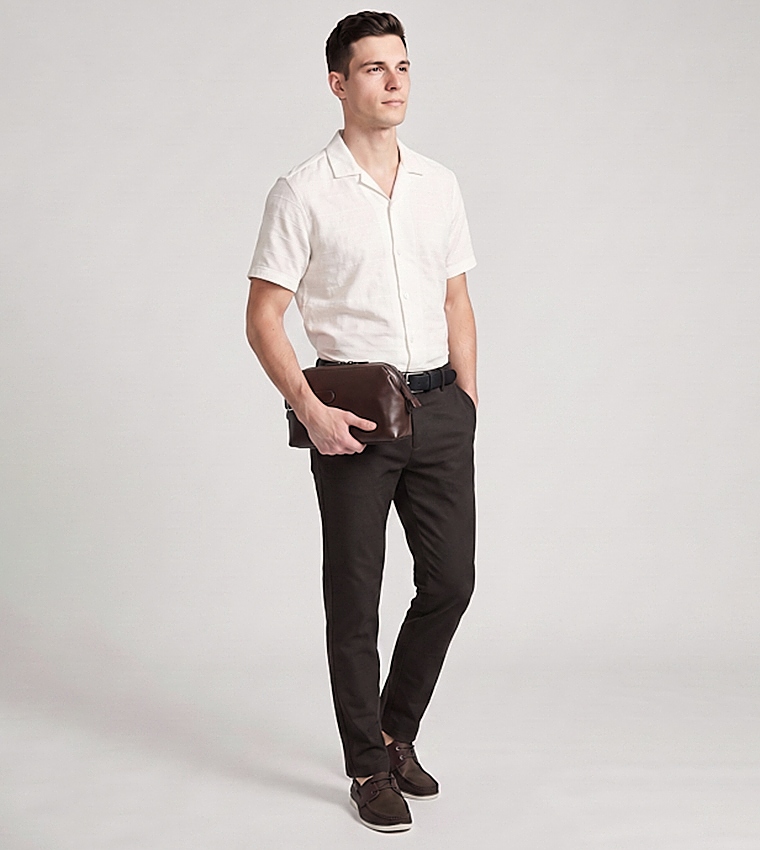 R&B  Casual Pants - Brown Casual Pants