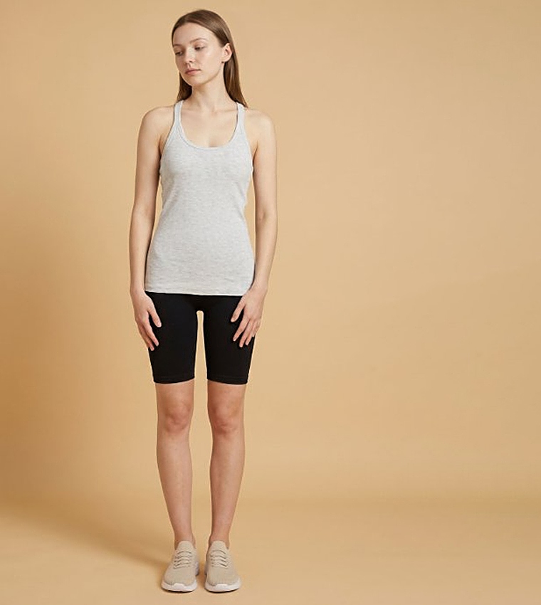 Ribbed Racerback Tank Top
