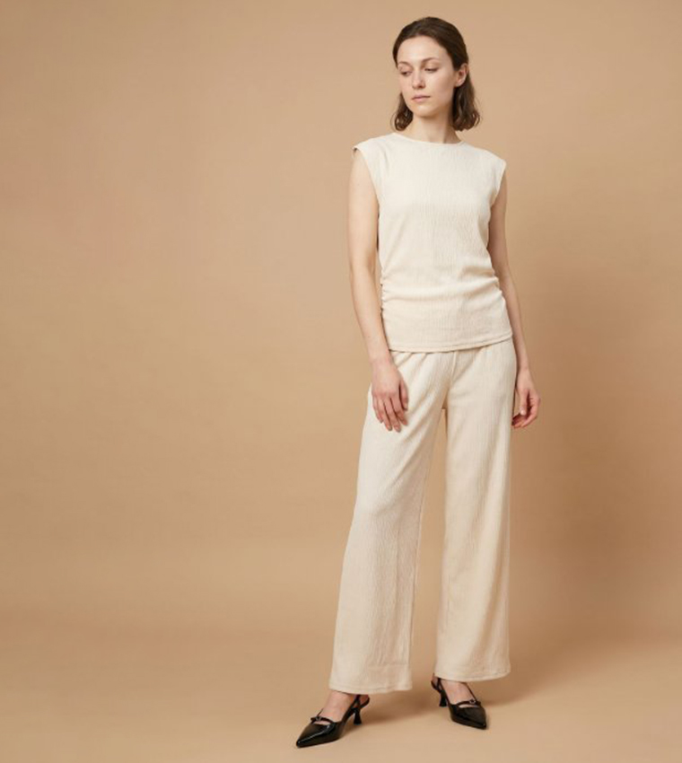 أر آند بي  توبات كاجوال  - بيج Casual Tops