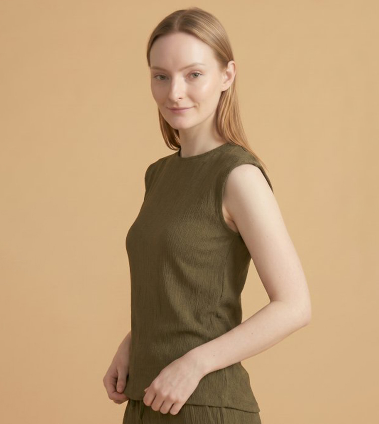 أر آند بي  توبات كاجوال  - أخضر Casual Tops
