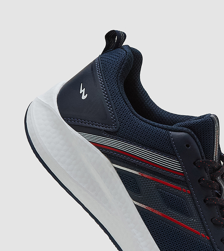 Logo Detail Mesh Lace-Up Shoes