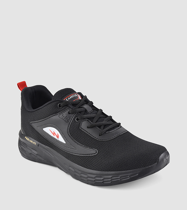 Logo Detail Mesh Lace-Up Shoes