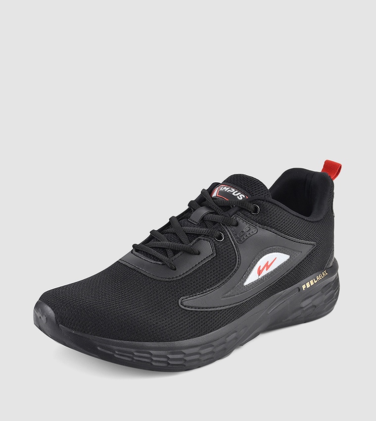 Logo Detail Mesh Lace-Up Shoes