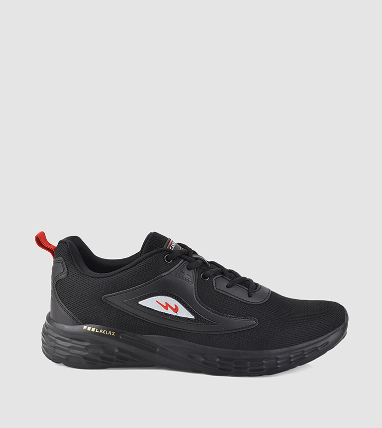 Logo Detail Mesh Lace-Up Shoes