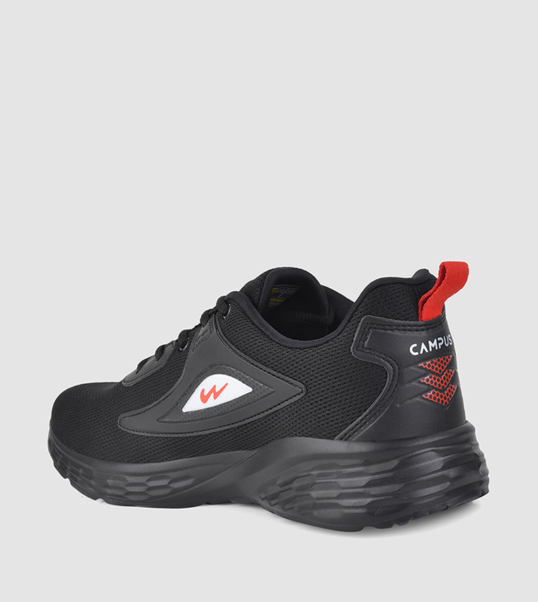 Logo Detail Mesh Lace-Up Shoes