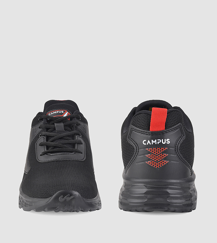 Logo Detail Mesh Lace-Up Shoes