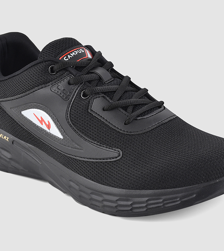 Logo Detail Mesh Lace-Up Shoes