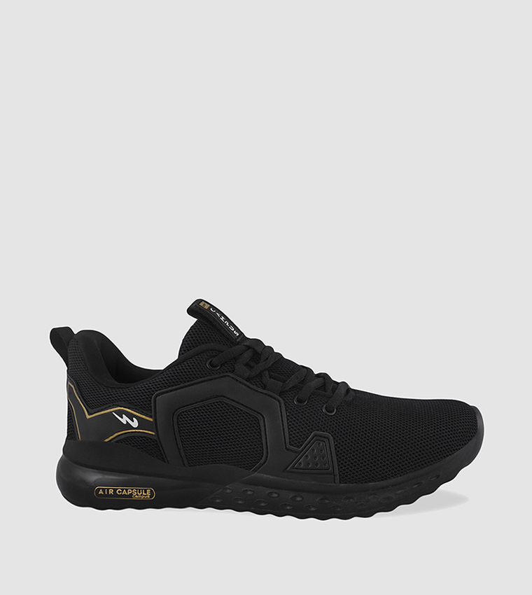 Logo Detail Mesh Lace-Up Shoes