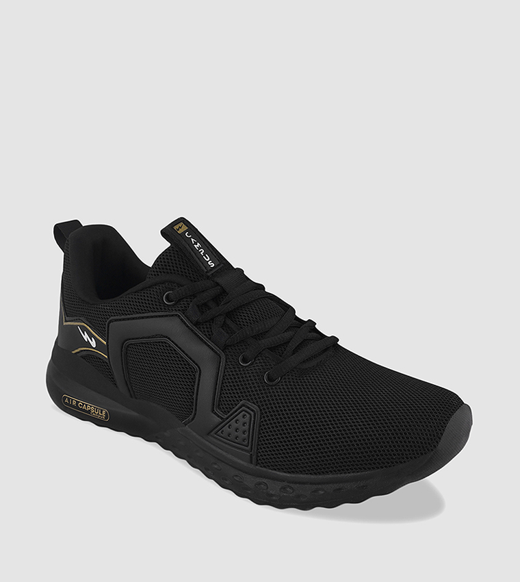 Logo Detail Mesh Lace-Up Shoes