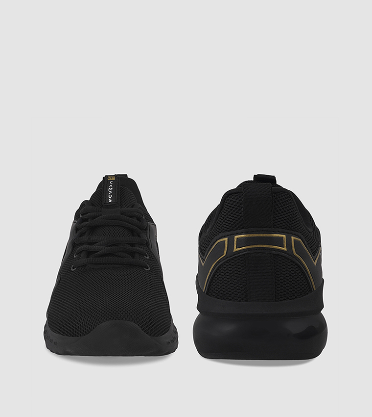 Logo Detail Mesh Lace-Up Shoes