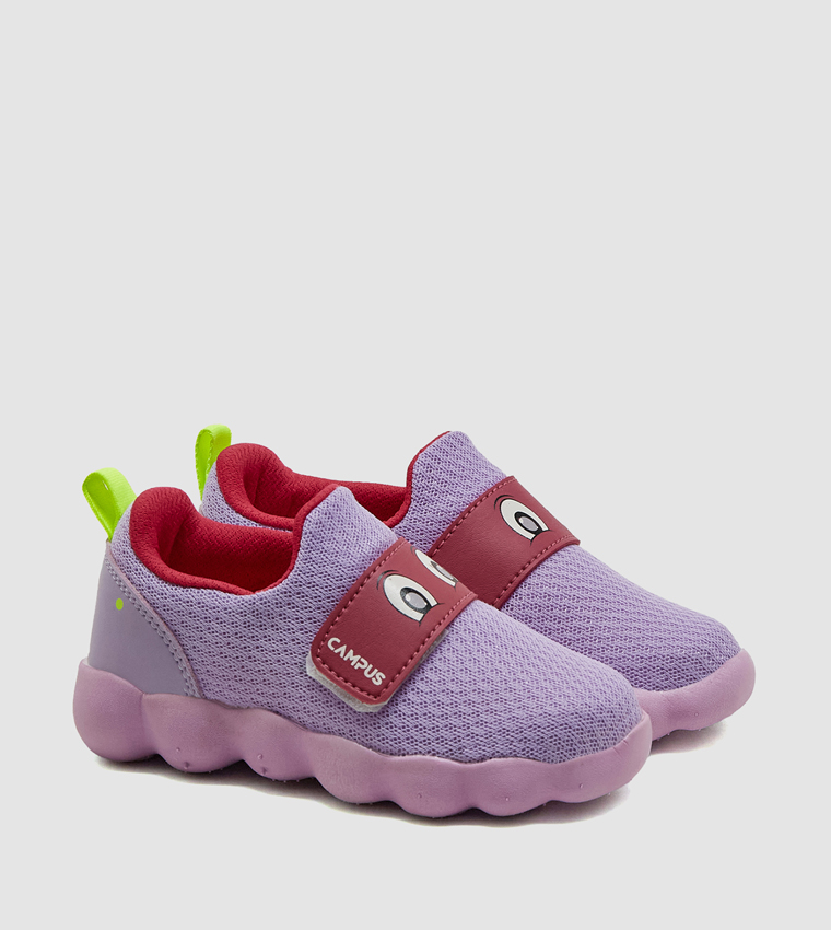 حذاء محبوك بحزام فليكرو 