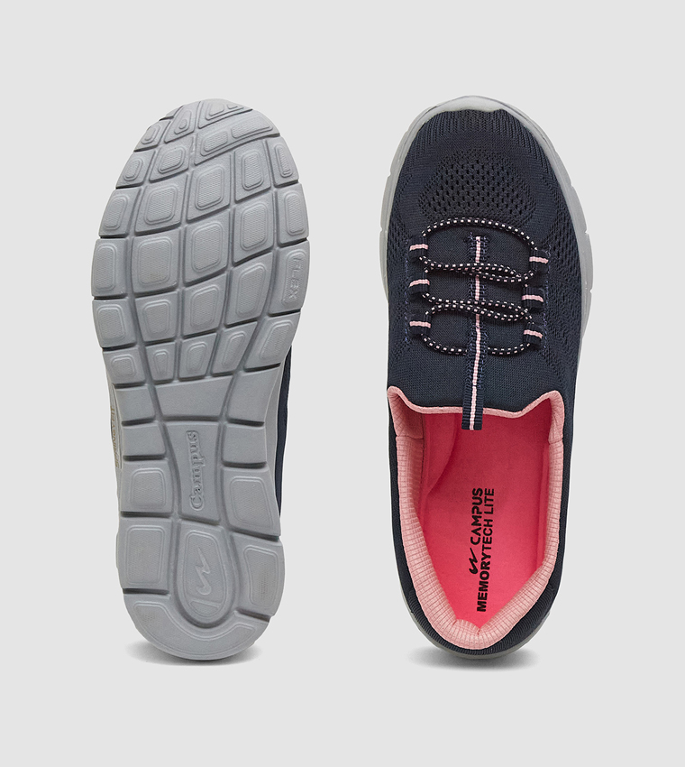 Logo Detail Knitted Slip-On Shoes