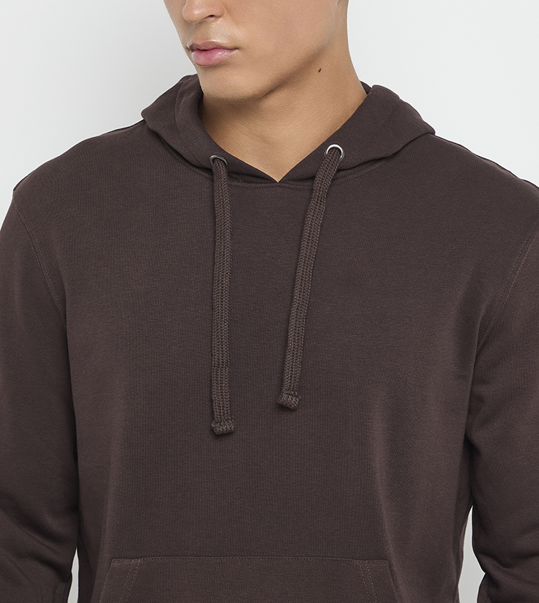 Solid Long Sleeves Hoodie