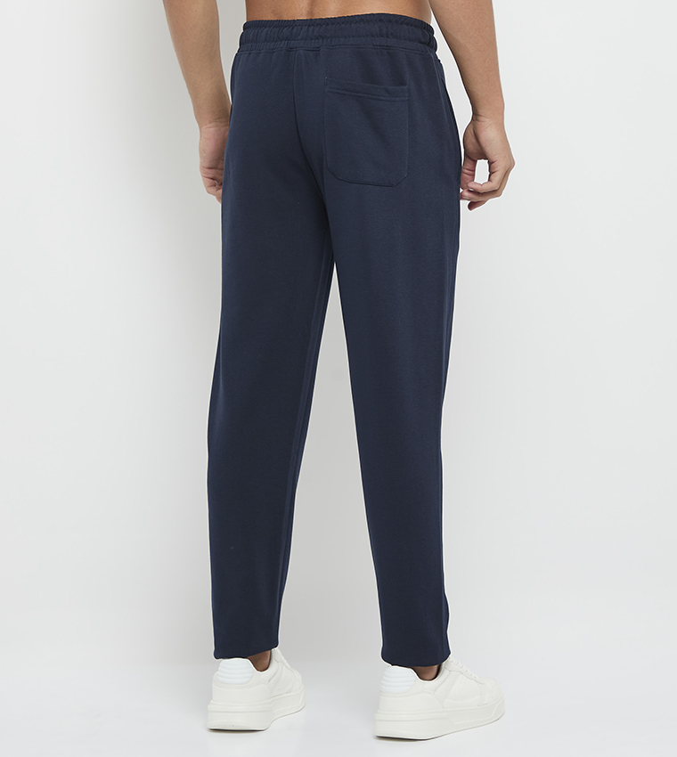 Solid Drawstring Waist Joggers