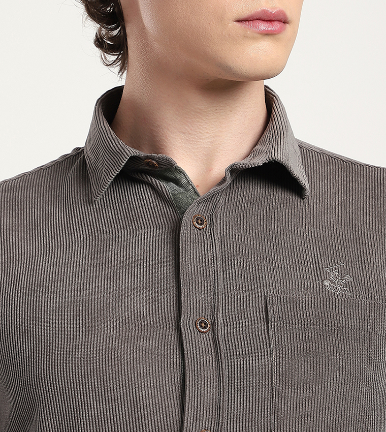 بيفرلي هيلز بولو كلوب  أكمام طويلة - رمادي داكن Long Sleeves