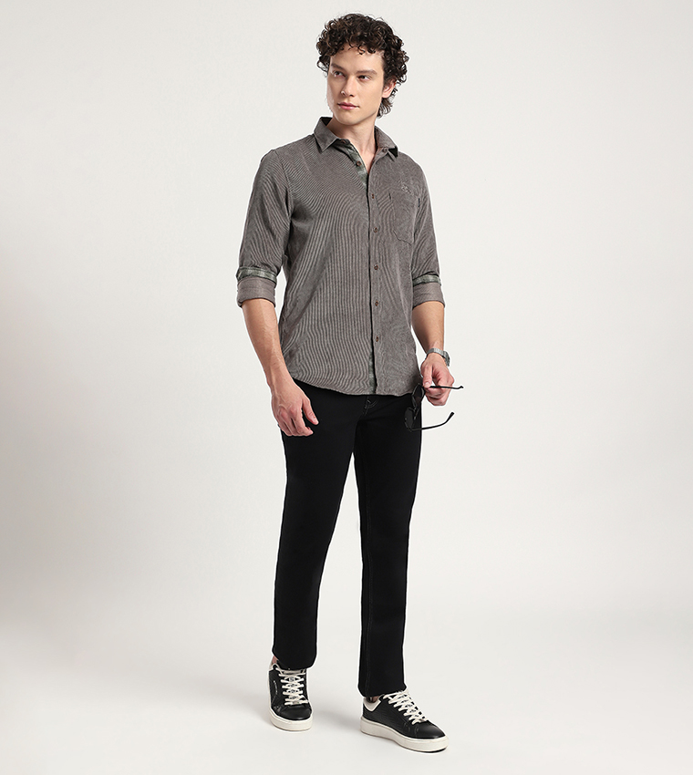 بيفرلي هيلز بولو كلوب  أكمام طويلة - رمادي داكن Long Sleeves