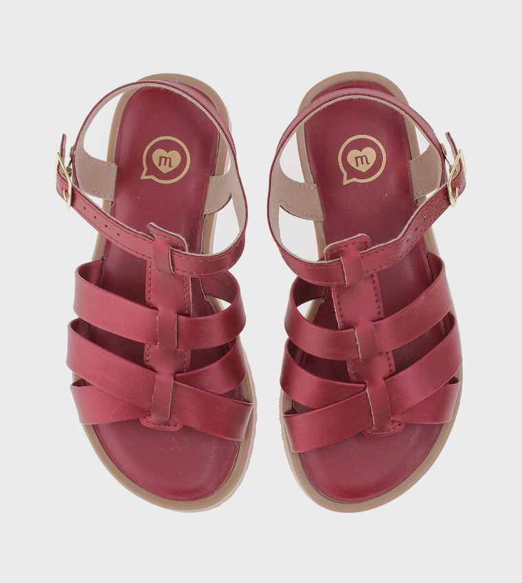 صندل كاجوال بمقدمة مفتوحة 