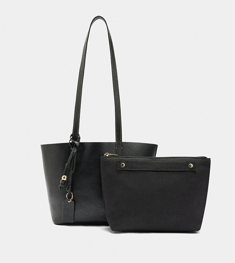 Reversible Bucket Bag with Removable Bag, Medium