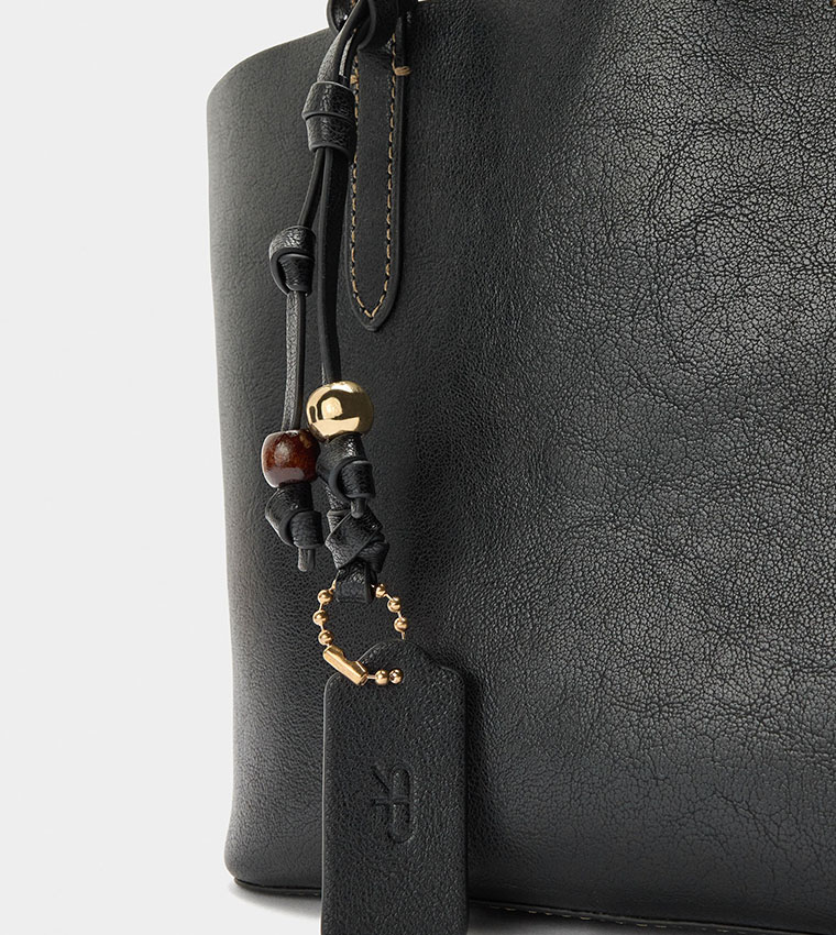 Reversible Bucket Bag with Removable Bag, Medium