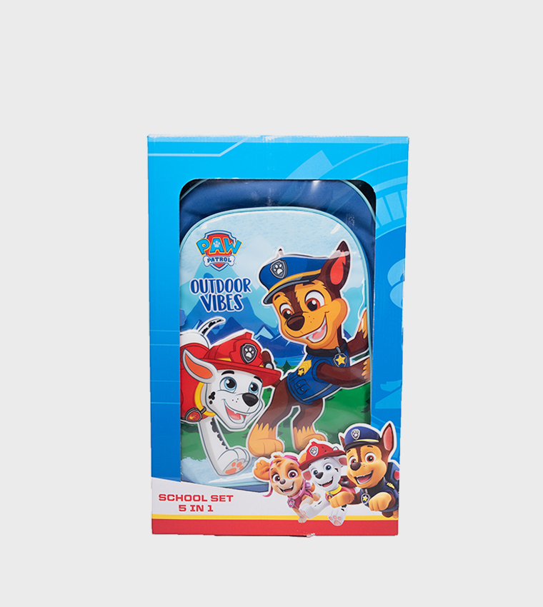 5 Piece Paw Patrol 18" Trolley Backpack Set