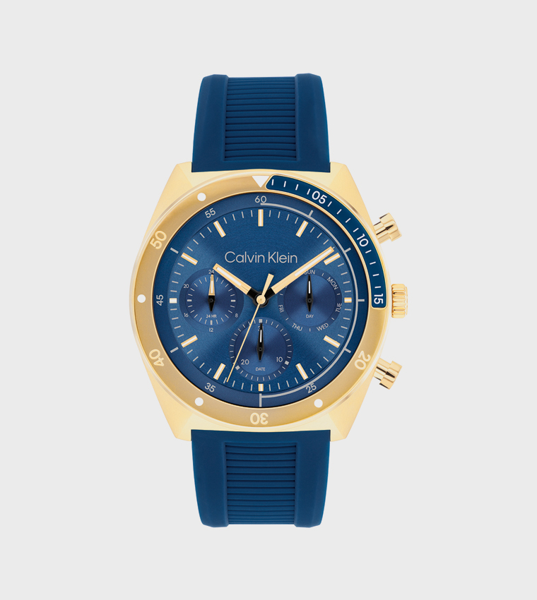 CKFLE Blue Dial Multifunction Watch