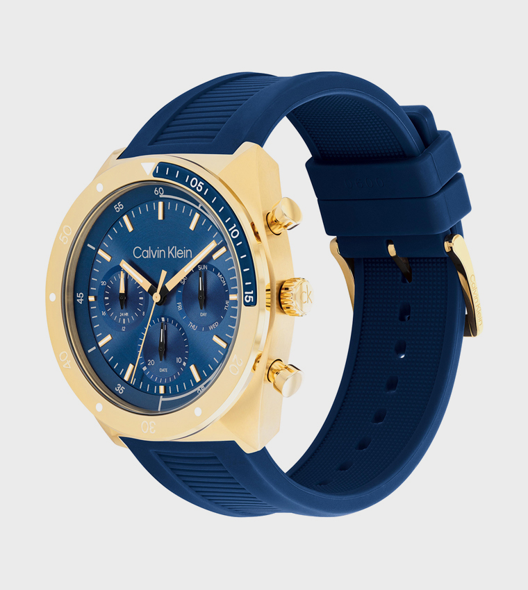 CKFLE Blue Dial Multifunction Watch
