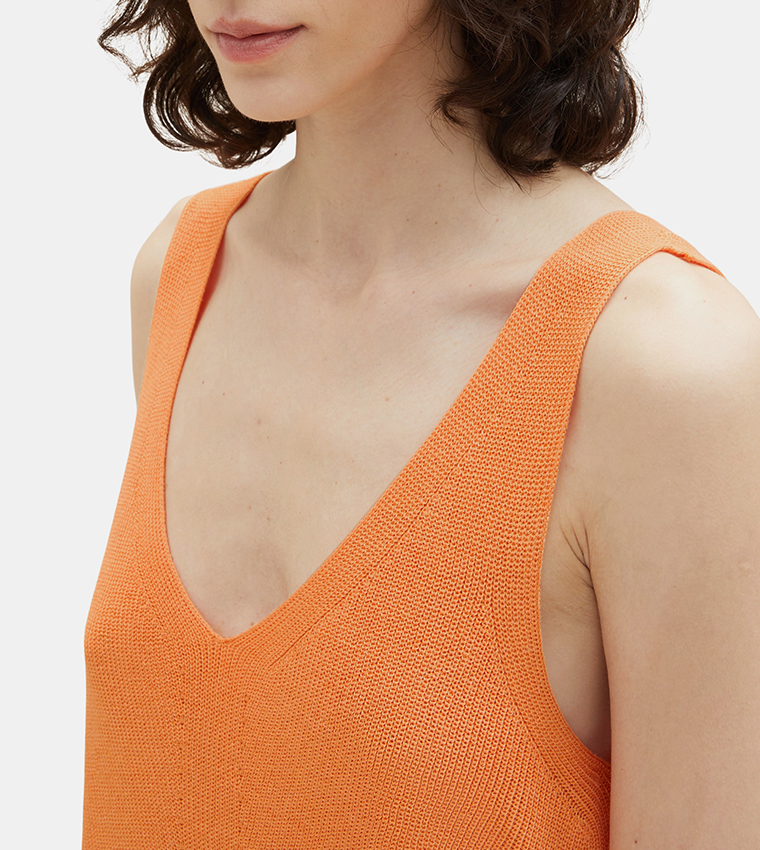 V-Neck Knitted Top