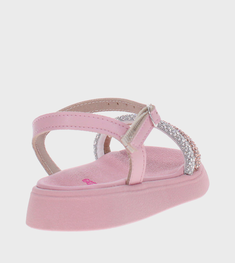 Embellished Slingback Casual Sandals