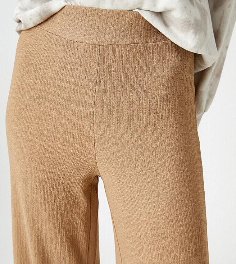 Solid Wide Leg Trousers